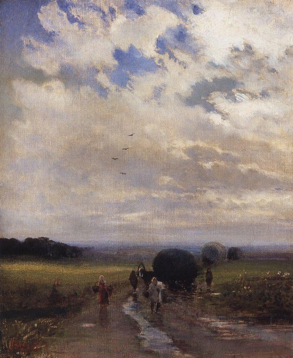 После дождя. 1880-е картина
