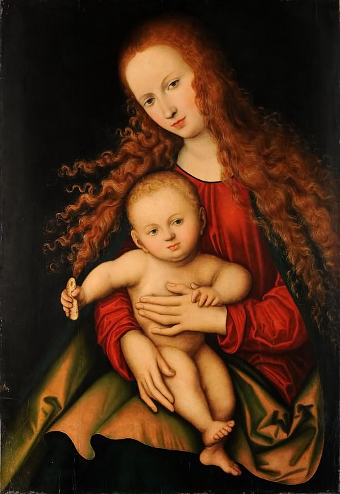 Лукас Кранах I – Мадонна с младенцем картина