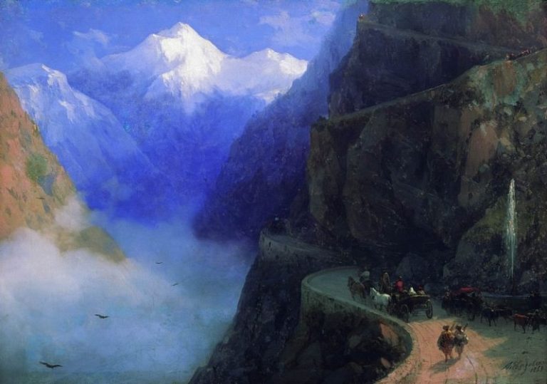 Дороги от Млета до Гудаура 1868 40х60 картина