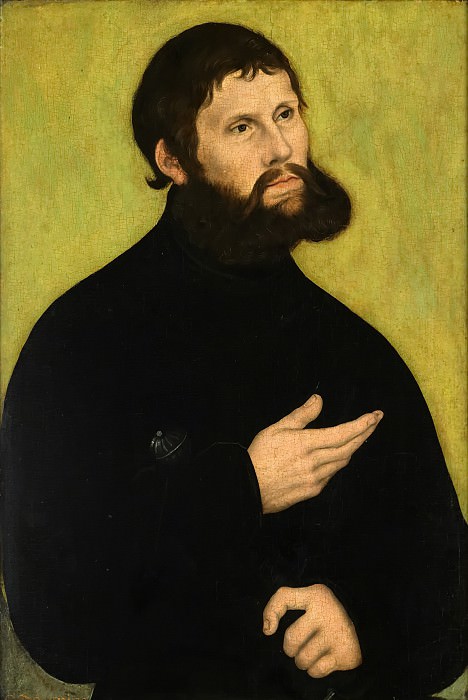 Лукас Кранах I – Портрет Лютера в образе юнкера Йорга картина