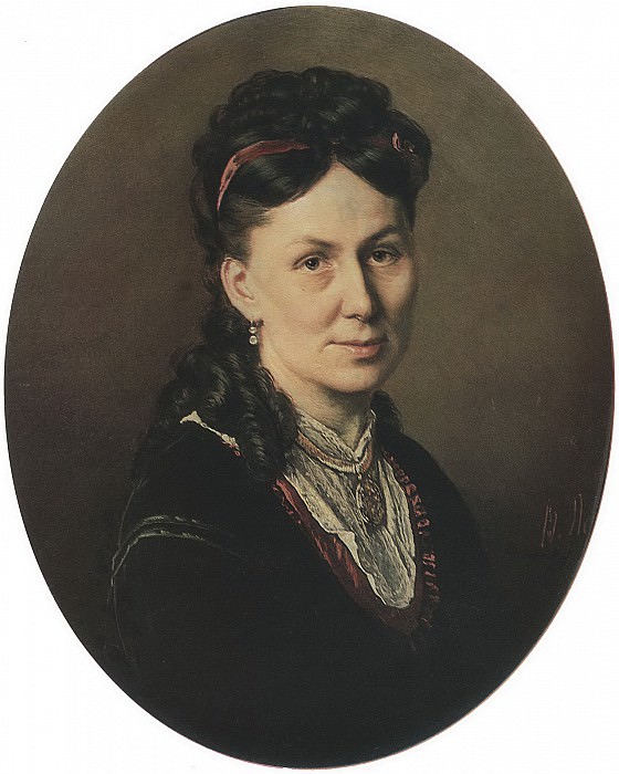 Портрет Авдотьи Кузнецовой. 1870 Х. , м. 61, 5х54 Клайпеда картина