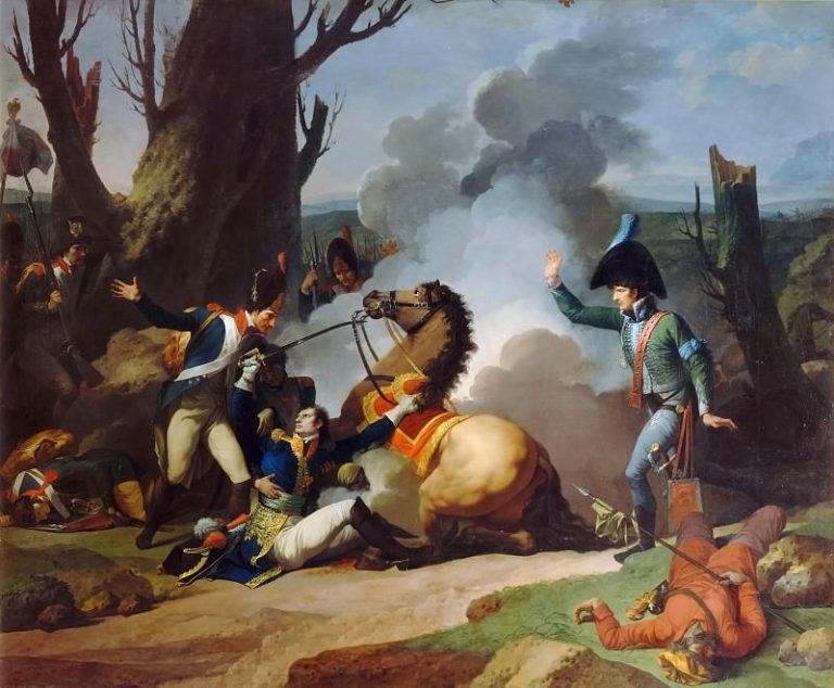 Жан-Франсуа-Пьер Пейрон – Смерть генерала Валюбера 2 декабря 1805 года картина