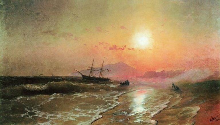 Остров Иския 1892 134.5х232 картина