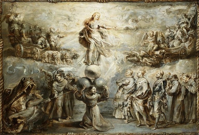Францисканская аллегория в честь Непорочного Зачатия картина
