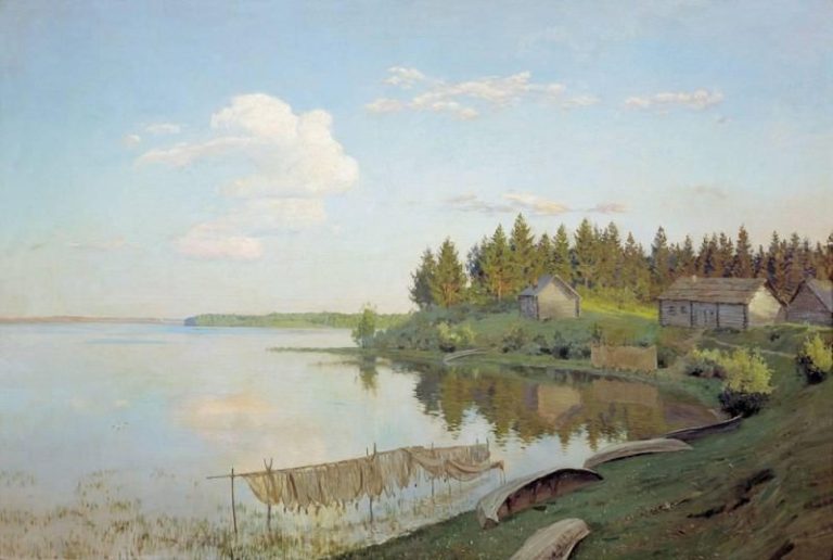 На озере (Тверская губерния). 1893 картина
