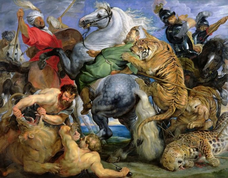 Охота на тигров картина