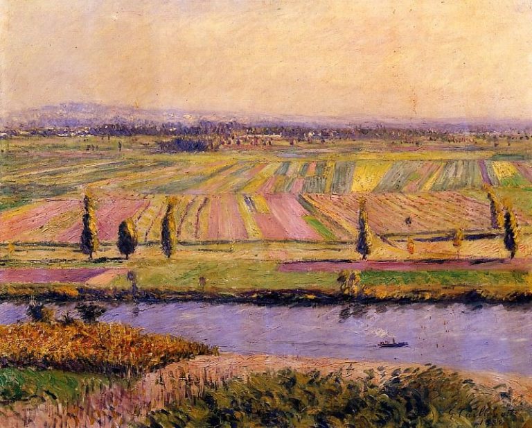 Равнина Жанвийе – вид со склонов Аржантея картина
