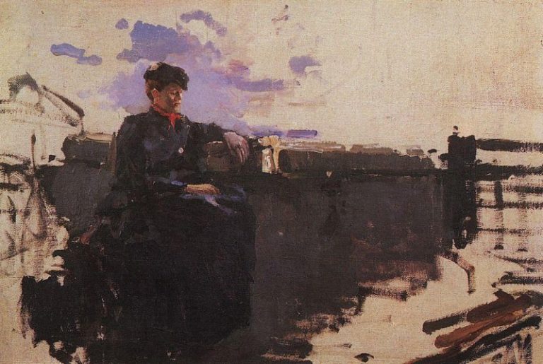 В дороге. 1885 картина