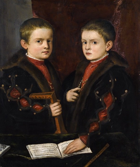 Портрет двух мальчиков (возможно членов семьи Пезаро) картина