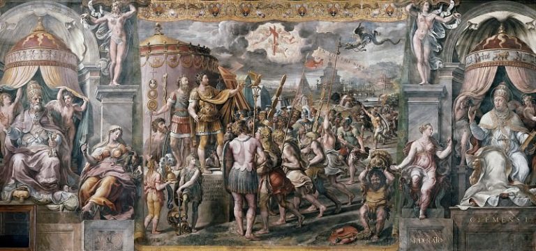 Зал Константина: Видение святого креста (Круг Рафаэля) картина