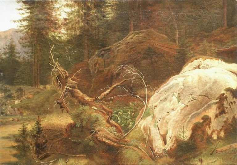 Камни в лесу. 1865 картина