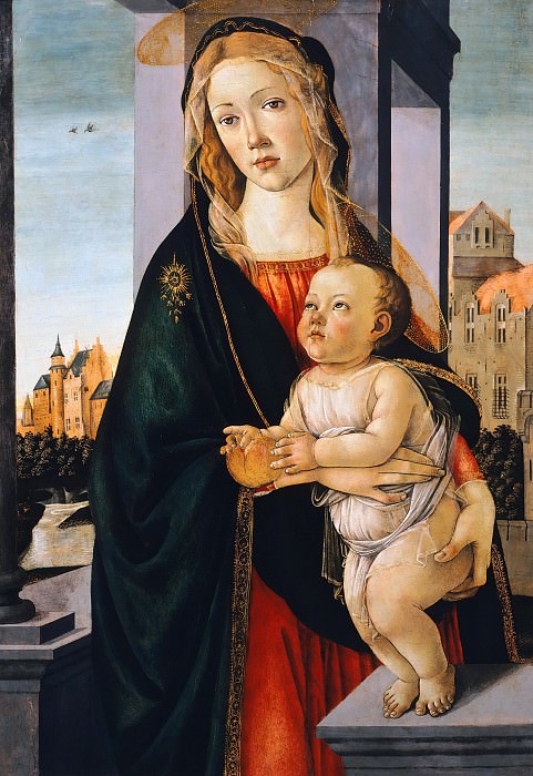 Мадонна с Младенцем (школа) картина