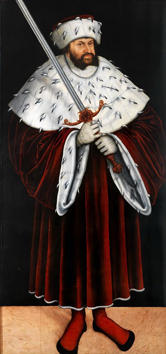 Мастерская Лукаса Кранаха II – Саксонский курфюрст Иоганн Твердый картина