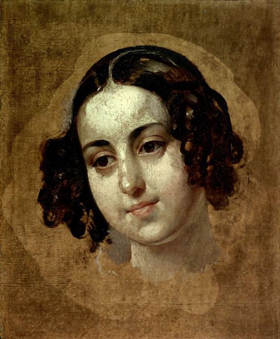 Голова девушки. 1830-е картина
