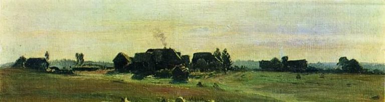 Деревня. 1888 картина