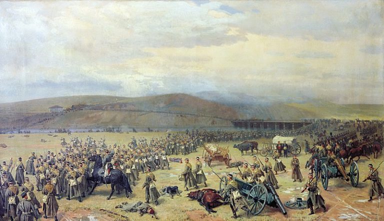 Последний бой под Плевной 28 ноября 1877 года. 1889. картина