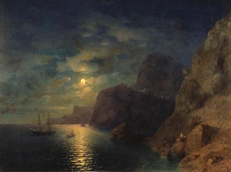 Море ночью 1861 картина
