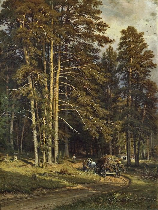 Лесная дорога. 1871-1872 102х78 картина