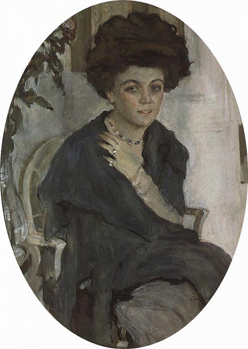 Портрет Е. П. Олив. 1909 картина