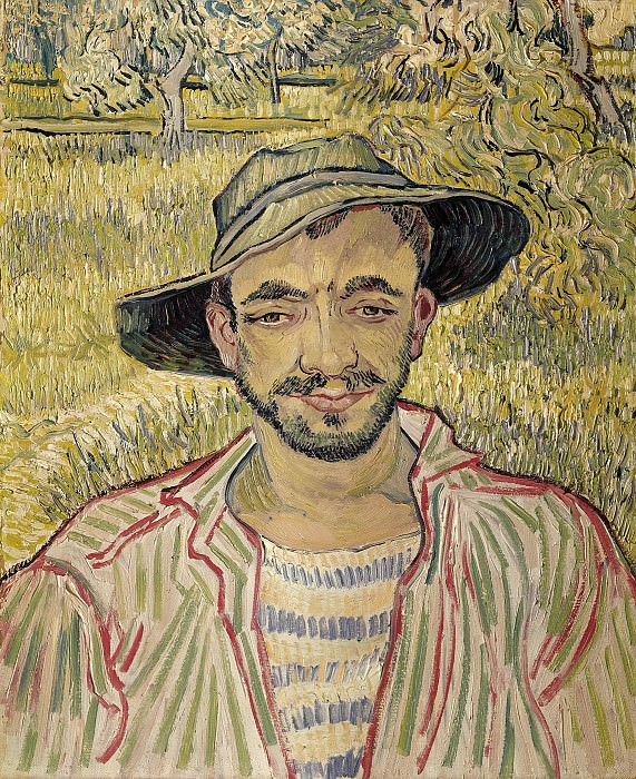 Портрет молодого крестьянина картина