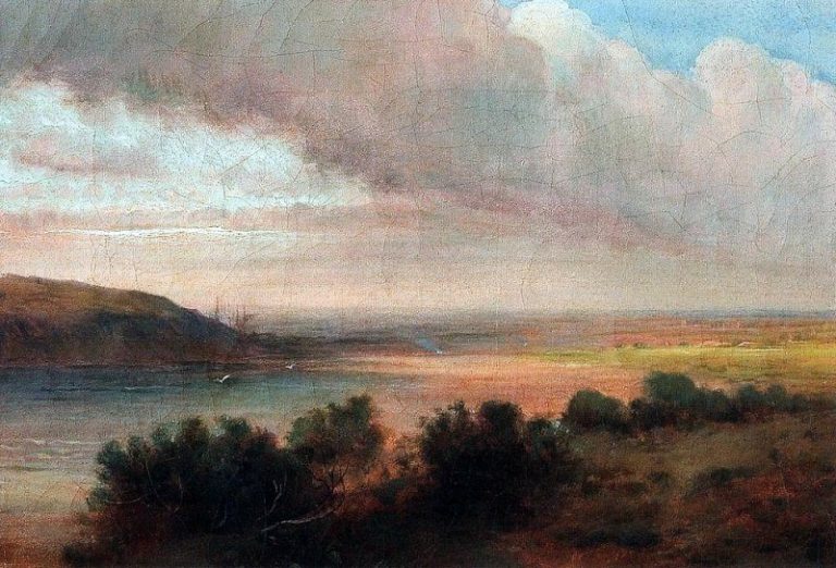На Волге. Первая половина 1870-х картина