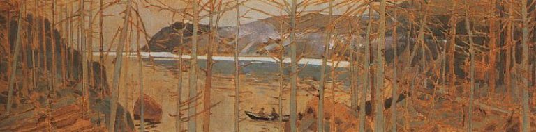 Тайга у Байкала. 1900 картина