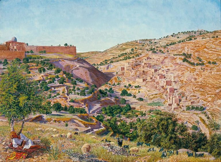 Седдон, Томас – Вид на Иерусалим и долину Иосафата картина