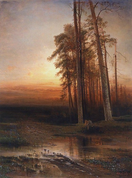 Вечер. 1877 картина