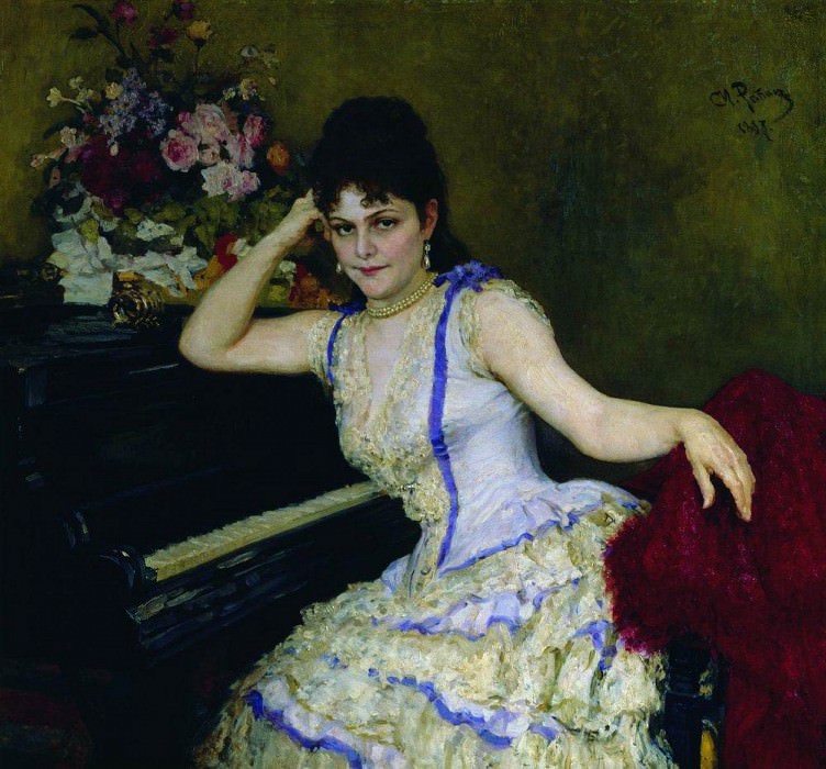 Портрет пианистки С. И. Ментер картина