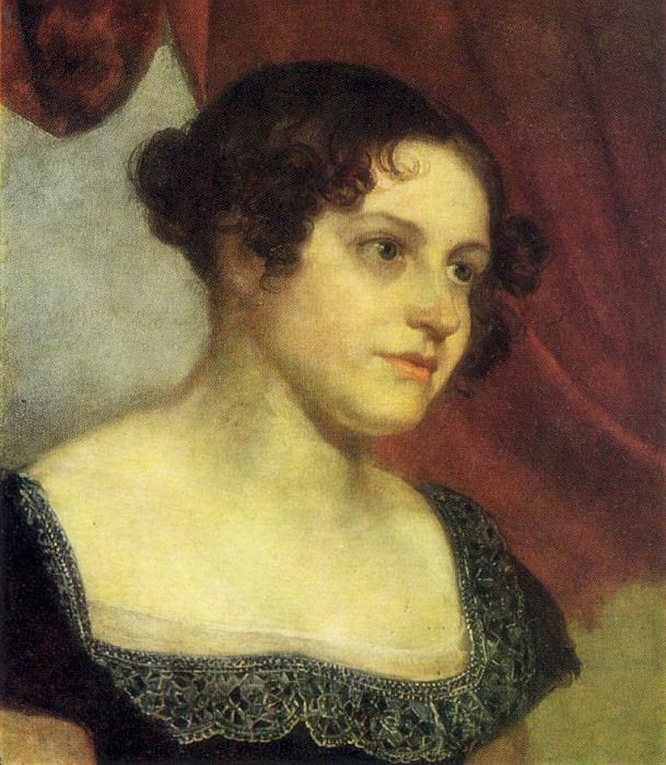 Портрет Анны Федоровны Фурман. До 1816. Холст, масло. 42, 5х33, 2. ГРМ картина