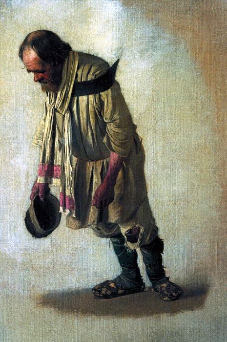 Бурлак с шапкою в руке. 1866 картина