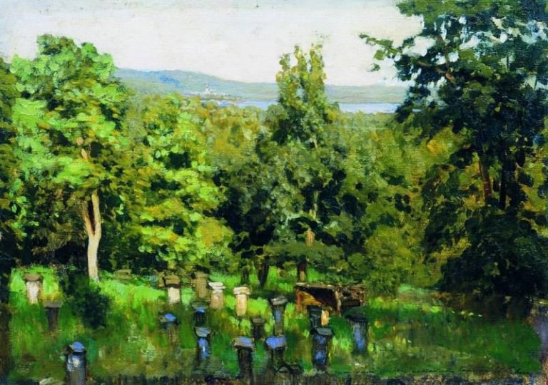 Пасека. 1887 картина