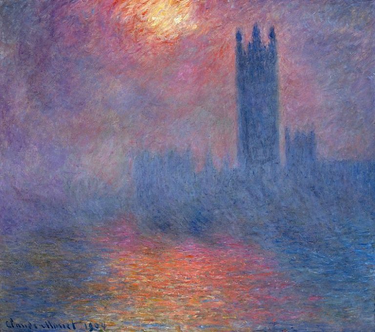 Здания Парламента, Лондон, Пробивающееся Солнце картина