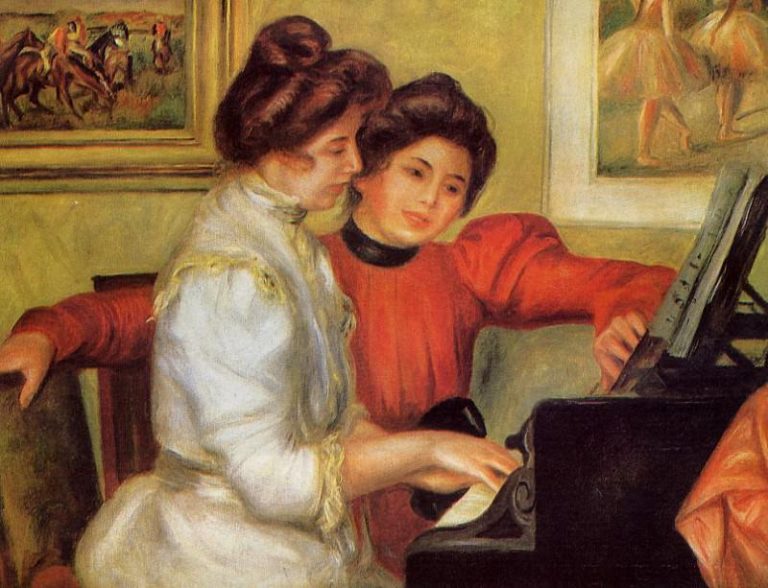 Ивонн и Кристин Лерол за фортепиано картина