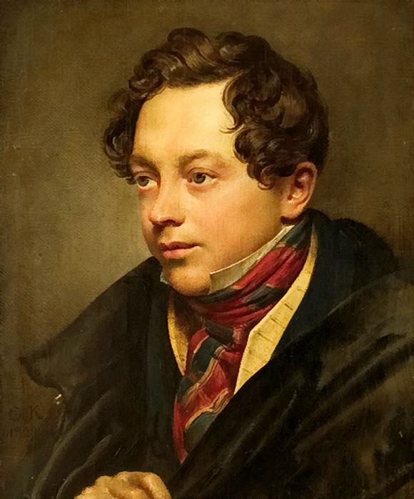 Портрет художника П. В. Басина. 1829. Холст, масло. ГРМ картина