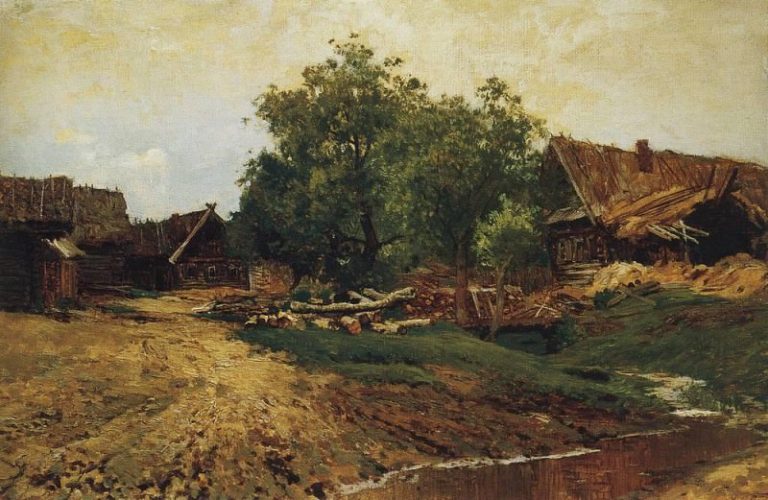 Саввинская слобода под Звенигородом (летний вид). 1884 картина