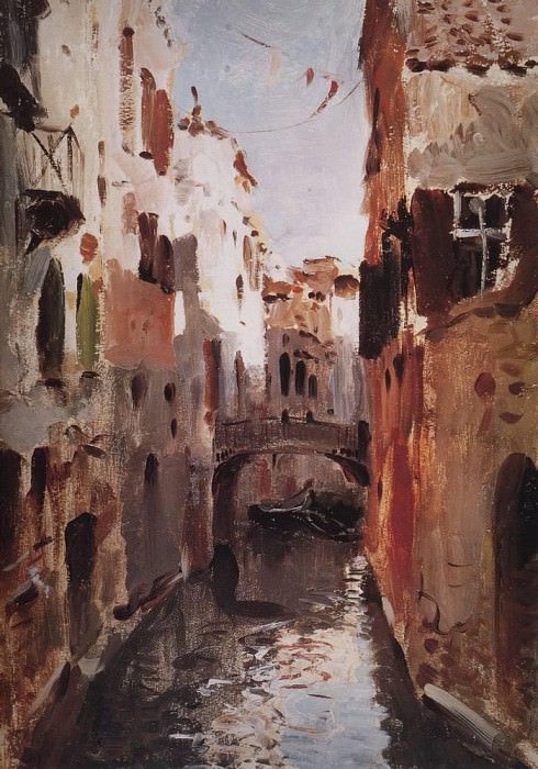 Канал в Венеции. 1890 картина
