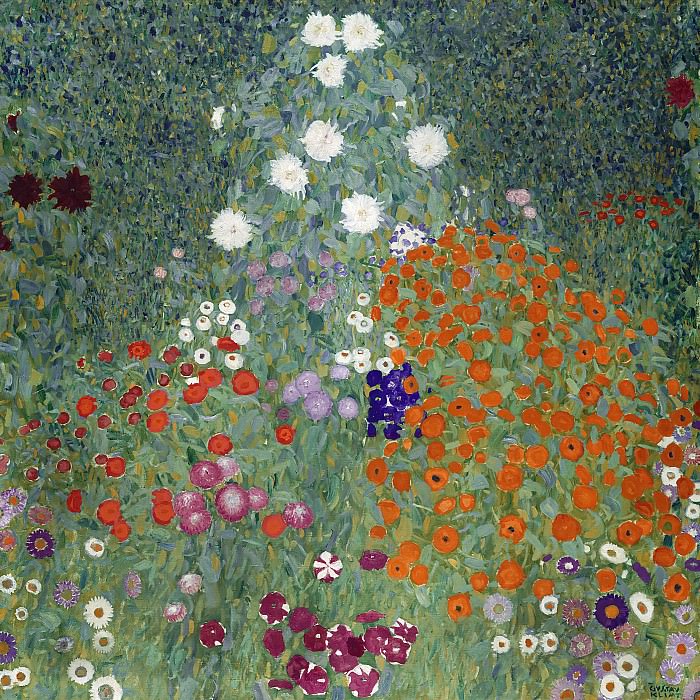 Цветочный сад картина