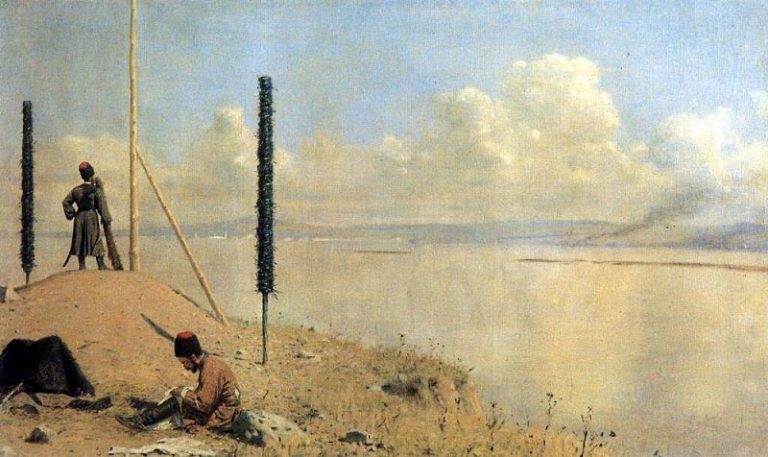 Пикет на Дунае. 1878-1879 картина