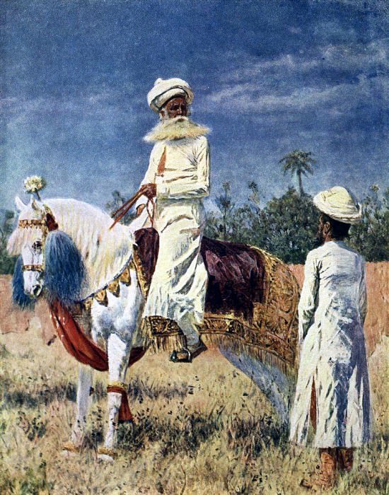 Всадник в Джайпуре. Около 1880 картина