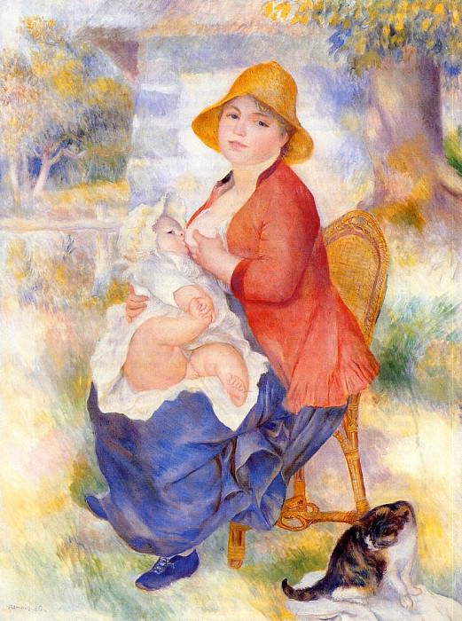 Материнство (также известное как женщина, кормящая грудью своего ребенка) картина