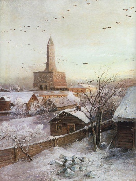 Сухарева башня. 1872 картина