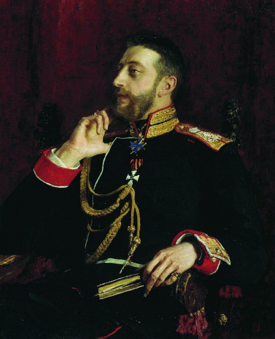 Портрет поэта великого князя Константина Константиновича Романова картина