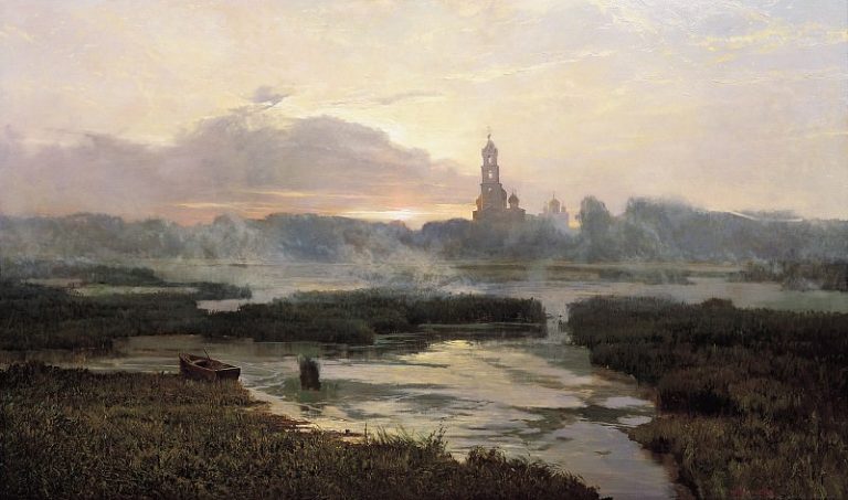 Утро Серафимо- Дивеевской Лавры картина
