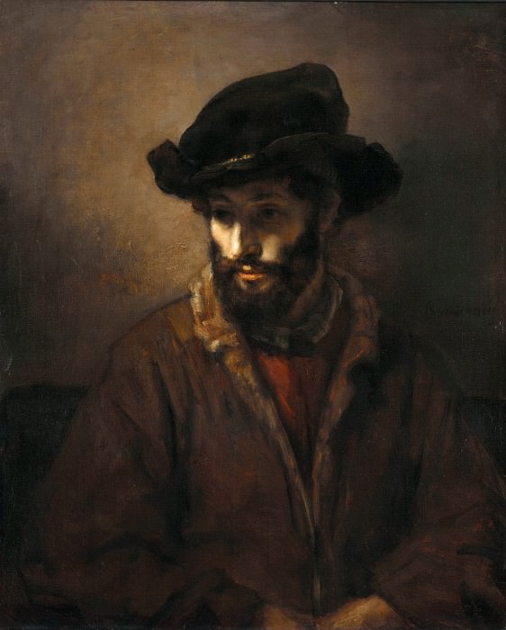 Бородатый мужчина в шляпе * картина