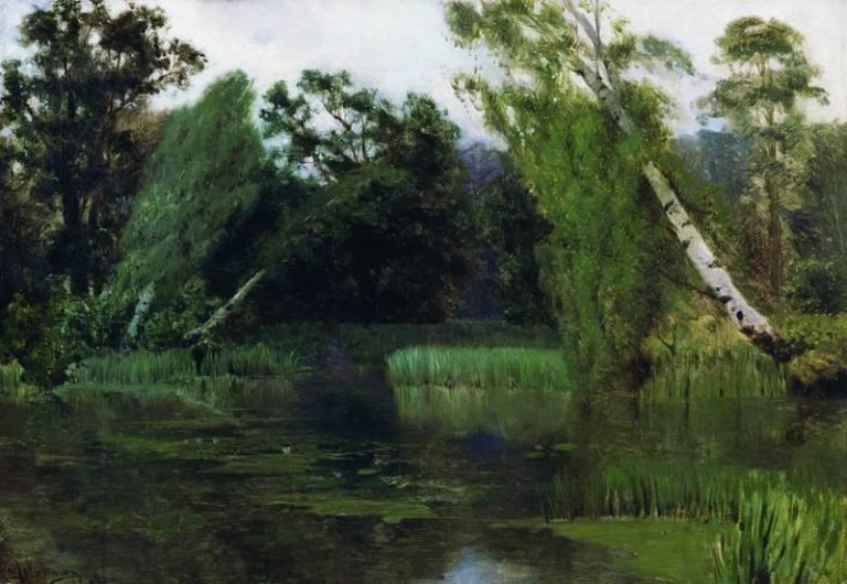 В парке. 1880 картина
