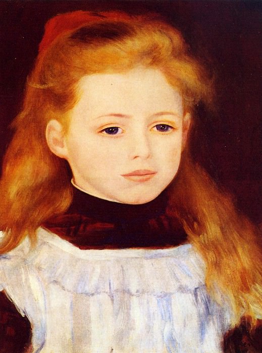 Маленькая девочка в белом переднике (или Портрет Люси Берар) картина