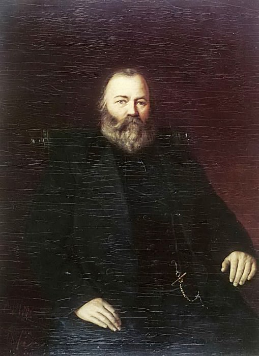 Портрет купца С. Т. Кузнецова. 1873 картина