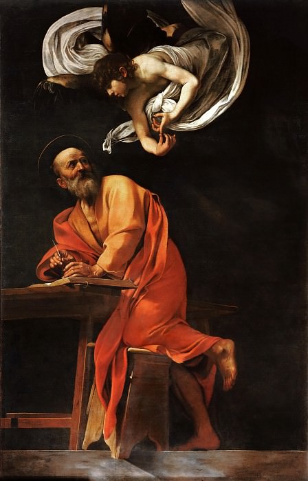 Святой Матфей и ангел картина