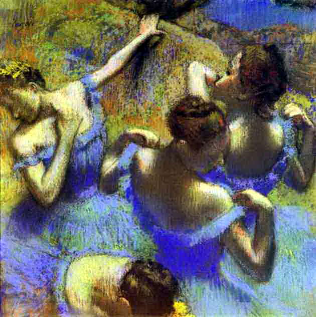 Голубые танцовщицы картина